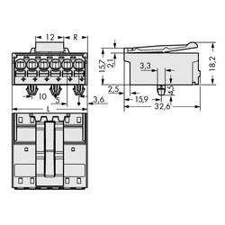 WAGO 2092 konektor do DPS 6, rozteč 5 mm, 2092-1526/020-000, 50 ks