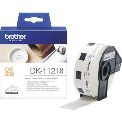 Brother DK-11218 etikety v roli Ø 24 mm papír bílá 1000 ks trvalé DK11218 univerzální etikety