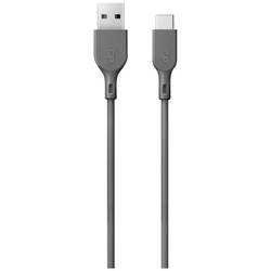 GP Nabíjecí kabel USB USB 2.0 USB-A zástrčka, USB-C ® zástrčka 1.00 m šedá GPCBCC1NGYUSB191