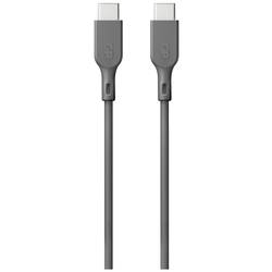 GP Nabíjecí kabel USB USB 2.0 USB-C ® zástrčka, USB-C ® zástrčka 1.00 m šedá GPCBCC1PGYUSB252