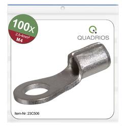 Quadrios 23C506 kulaté kabelové oko Průřez (max.)=4 mm² Ø otvoru=4.3 mm bez izolace 100 ks