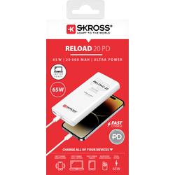 Skross Reload 20 65W PD powerbanka 20000 mAh Dodávka energie, Rychlé nabíjení Li-Ion USB-C® bílá