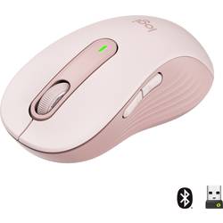 Logitech Signature M650 L drátová myš bezdrátový, Bluetooth® Velikost XS-XXL: L optická růžová 5 tlačítko 4000 dpi