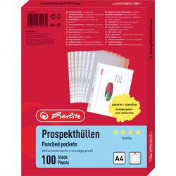 Herlitz obal na prospekty 10840320 DIN A4 PP transparentní 10840320 100 ks