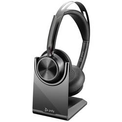 HP Poly Voyager Focus 2 UC Sluchátka On Ear Bluetooth®, kabelová, 7S4L6AA, stereo, černá