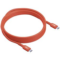 club3D Kabel USB-C USB 2.0 USB-C ® zástrčka 3.00 m oranžová CAC-1513