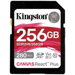 Kingston Canvas React Plus paměťová karta SDXC Retail 256 GB Class 10 UHS-II, v60 Video Speed Class