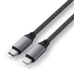 Satechi Apple iPad/iPhone/iPod kabel [1x USB-C® - 1x Lightning] 0.25 m antracitová