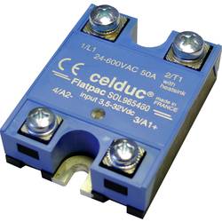 Celduc polovodičové relé SOL965460 60 A Spínací napětí (max.): 600 V/AC, 600 V/DC spínání při nulovém napětí 1 ks