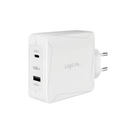 LogiLink PA0281 USB nabíječka vnitřní, do zásuvky (230 V) USB-C® zásuvka (nabíjení), USB 2.0 zásuvka A Počet výstupů: 2 x USB Power Delivery (USB-PD)