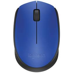 Logitech M171 drátová myš bezdrátový, bezdrátový optická modrá, černá 3 tlačítko 1000 dpi