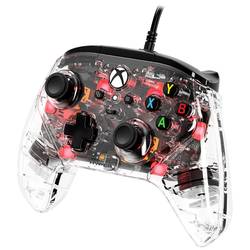 HyperX Clutch Gladiate RGB gamepad PC, Xbox One, Xbox One S, Xbox Series S, Xbox Series X transparentní