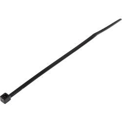 TRU COMPONENTS TC-6645784, stahovací pásky, 2.50 mm, 100 mm, černá, odolná vůči povětrnostním vlivům, 100 ks