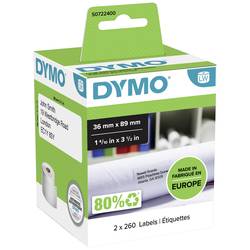 DYMO etikety v roli 99012 S0722400 89 x 36 mm papír bílá 520 ks trvalé přepravní štítky