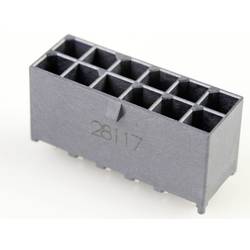 Molex vestavná zásuvková lišta (standardní) 12, rozteč 5.70 mm, 1720650212, 1 ks Tray