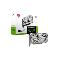 MSI grafická karta Nvidia GeForce RTX 4060 VENTUS 2X WHITE OC 8 GB GDDR6-RAM PCIe x8 HDMI™, DisplayPort přetaktovaná, Sopka, NVIDIA G-Sync