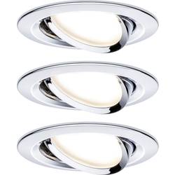 Paulmann 93488 Nova vestavné svítidlo, LED, LED, 18 W, chrom (lesklý), sada 3 ks