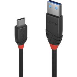 LINDY USB kabel USB 3.2 Gen1 (USB 3.0 / USB 3.1 Gen1) USB-C ® zástrčka, USB-A zástrčka 1.50 m černá 36917