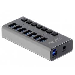 Delock 63669 7 portů USB 3.0 hub šedá