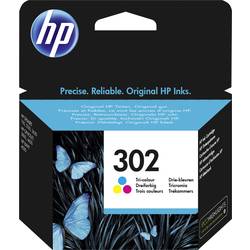 HP 302 Ink originál azurová, purppurová, žlutá F6U65AE Inkousty