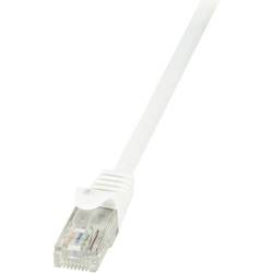 LogiLink CP2051U RJ45 síťové kabely, propojovací kabely CAT 6 U/UTP 2.00 m bílá s ochranou 1 ks