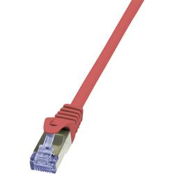 LogiLink CQ3064S RJ45 síťové kabely, propojovací kabely CAT 6A S/FTP 3.00 m červená samozhášecí, s ochranou 1 ks