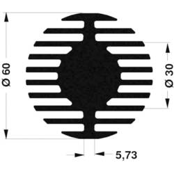 Fischer Elektronik 10104067 SK 578 15 ME LED chladič 2.61 K/W (Ø x v) 60 mm x 15 mm