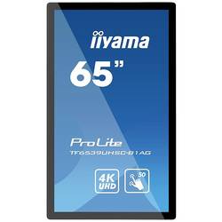 Iiyama ProLite TF6539UHSC-B1AG velkoformátový displej Energetická třída (EEK2021): G (A - G) 165.1 cm (65 palec) 3840 x 2160 Pixel 24/7 integrován reproduktor,