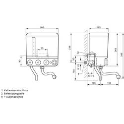 Vaillant průtokový ohřívač vody s baterií 5122 5122