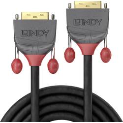 LINDY DVI kabel DVI-D 18 + 1 pól Zástrčka, DVI-D 18 + 1 pól Zástrčka 20.00 m černá 36242 DVI kabel