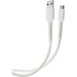 Vivanco Nabíjecí kabel USB USB 2.0 USB-A zástrčka, USB-C ® zástrčka 0.5 m bílá 63639