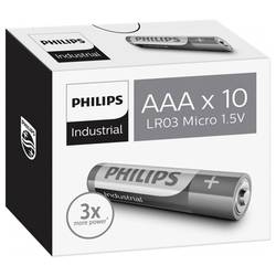 Philips Industrial LR03 mikrotužková baterie AAA alkalicko-manganová 10 ks