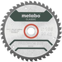 Metabo Precision cut Wood - Classic 165X20 Z42 WZ 5° 628026000 tvrdokovový pilový kotouč 165 x 20 x 1.2 mm Počet zubů (na palec): 42 1 ks