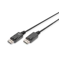 Digitus DisplayPort kabel Konektor DisplayPort, Konektor DisplayPort 5.00 m černá AK-340103-050-S Kabel DisplayPort