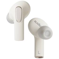 Sudio E3 In Ear Headset Bluetooth®, E3WHT, stereo, bílá, Potlačení hluku