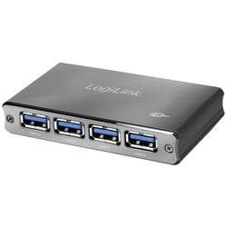 LogiLink UA0282 USB 3.0-hub s hliníkovým krytem, se stavovými LED Space Grau