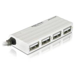 Delock 87445 4 porty USB 2.0 hub bílá