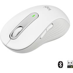 Logitech Signature M650 L optická drátová myš, bezdrátový, Bluetooth®, 5 tlačítko, 4000 dpi, bílá