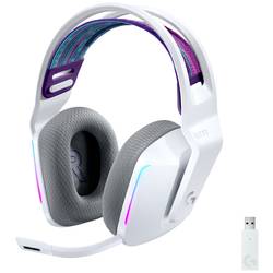 Logitech Gaming G733 LIGHTSPEED Sluchátka On Ear bezdrátová, 981-000883, 7.1 Surround, bílá