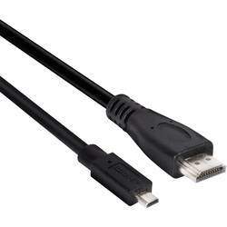 club3D HDMI kabel Zástrčka HDMI Micro-D, Zástrčka HDMI-A 1.00 m černá CAC-1351 4K UHD HDMI kabel