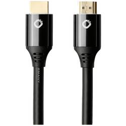 Oehlbach HDMI kabel Zástrčka HDMI-A, Zástrčka HDMI-A 5.00 m černá D1C92496 8K UHD, pozlacené kontakty HDMI kabel