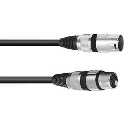 Omnitronic 3022057N XLR propojovací kabel [1x XLR zástrčka 3pólová - 1x XLR zásuvka 3pólová] 15.00 m černá