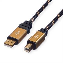 Roline USB kabel USB 2.0 USB-A zástrčka, USB-B zástrčka 4.50 m vícebarevná stíněný 11.02.8805