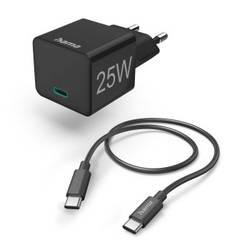 Hama USB nabíječka 25 W vnitřní, do zásuvky (230 V) Výstupní proud (max.) 3000 mA USB-C® Počet výstupů: 1 x