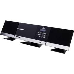 UNIVERSUM MS 400 stereo systém AUX, Bluetooth, CD, MP3, DAB+, FM, SD, USB, vč. dálkového ovládání, včetně reproduktoru 2 x 6 W černá/stříbrná