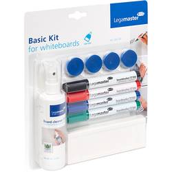 Legamaster basic Kit for Whiteboards 7-125100 popisovač na bílé tabule černá, modrá, červená, zelená vč. mazací houby, čistícího prostředku, magnetů 1 sada