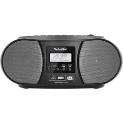 TechniSat DIGITRADIO 1990 0000/3952 CD-rádio, DAB+, FM, AUX, Bluetooth, CD, USB, s USB nabíječkou, funkce alarmu, černá