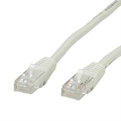 Value 21.99.0510 RJ45 síťové kabely, propojovací kabely CAT 5e U/UTP 10.00 m šedá 1 ks