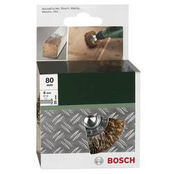 Bosch Accessories 2609256541 Dřevěný strukturovaný kartáč pro vrtačky - vlnitý drát, pomosazeno, průměr 80 mm = 80 mm 1 ks