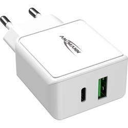 Ansmann HomeCharger HC218PD USB nabíječka 18 W do zásuvky (230 V) Výstupní proud (max.) 3000 mA USB 2.0 zásuvka A, USB-C® zásuvka Počet výstupů: 2 x